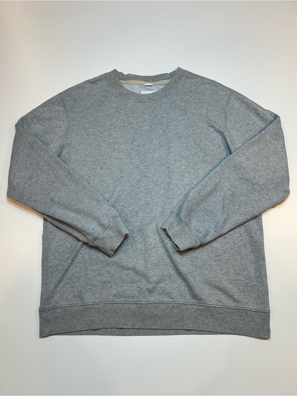 Reigning Champ Heather Grey Midweight Terry Crewneck Sweatshirt